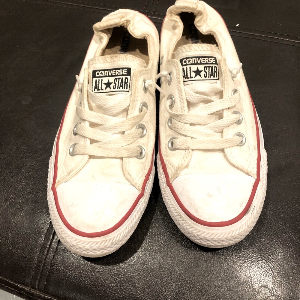 White slip on Converse